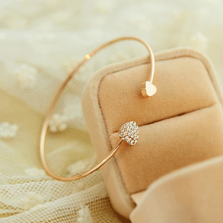 Cubic Zirconia Gold Tennis Bracelet