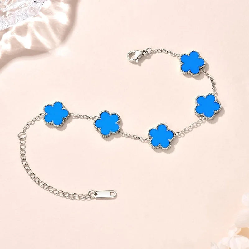 Double-Sided Lucky Clover Bracelet