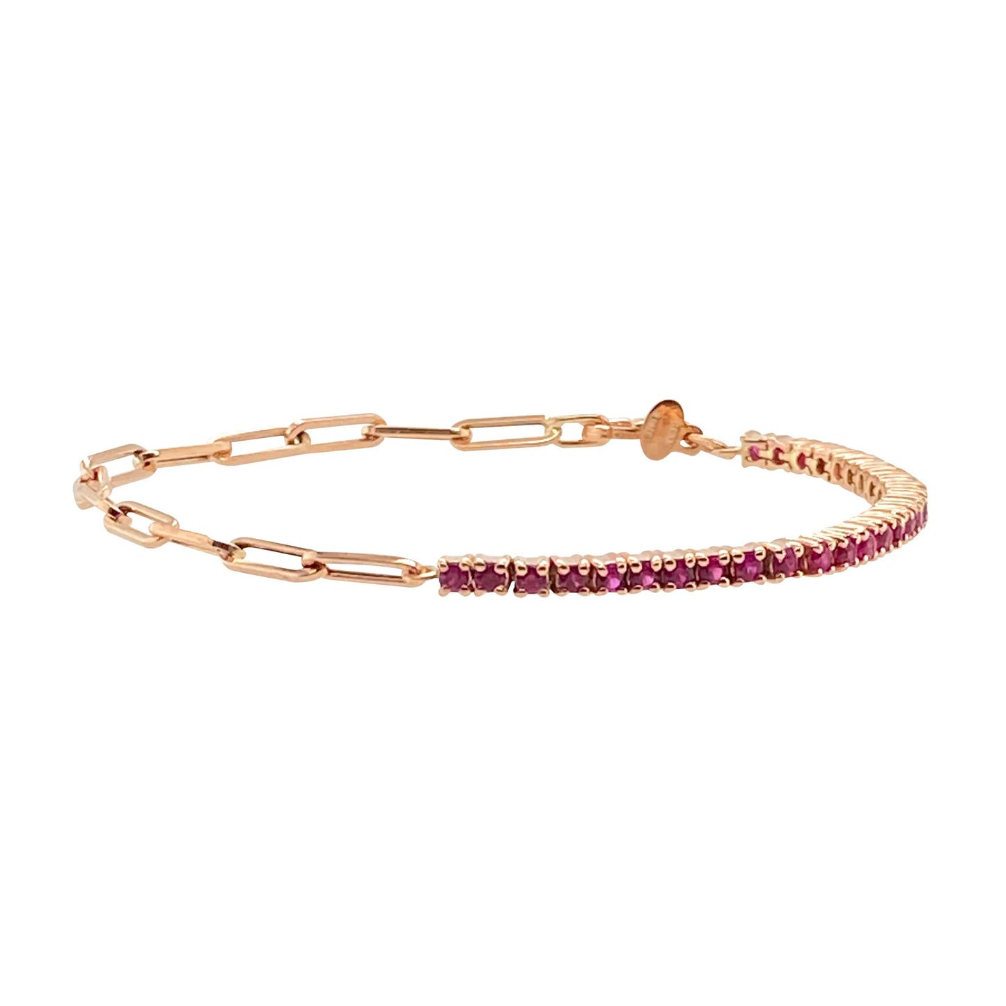 Cubic Zirconia Gold Tennis Bracelet