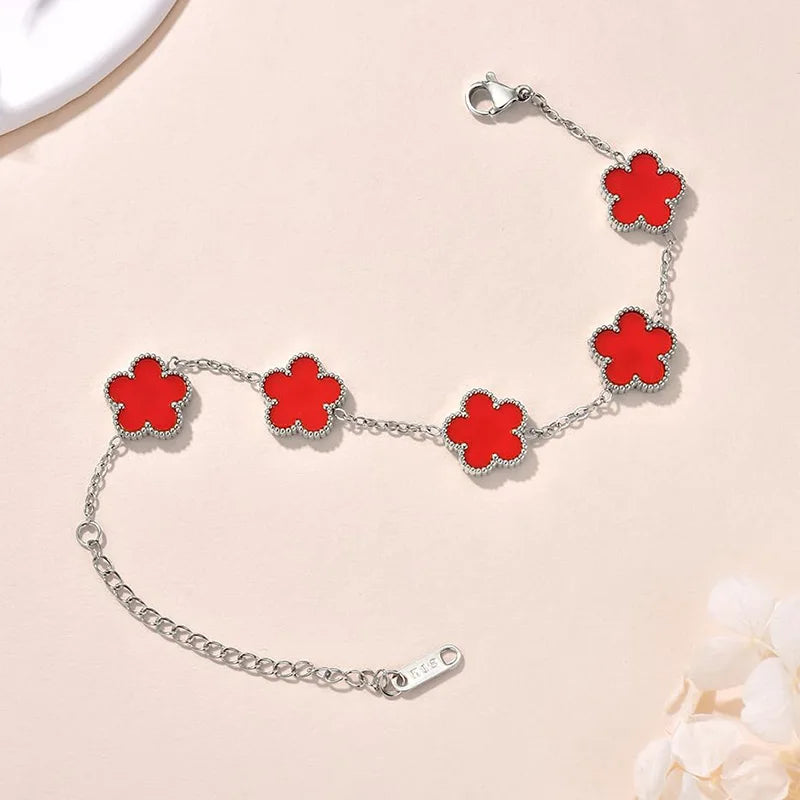 Double-Sided Lucky Clover Bracelet