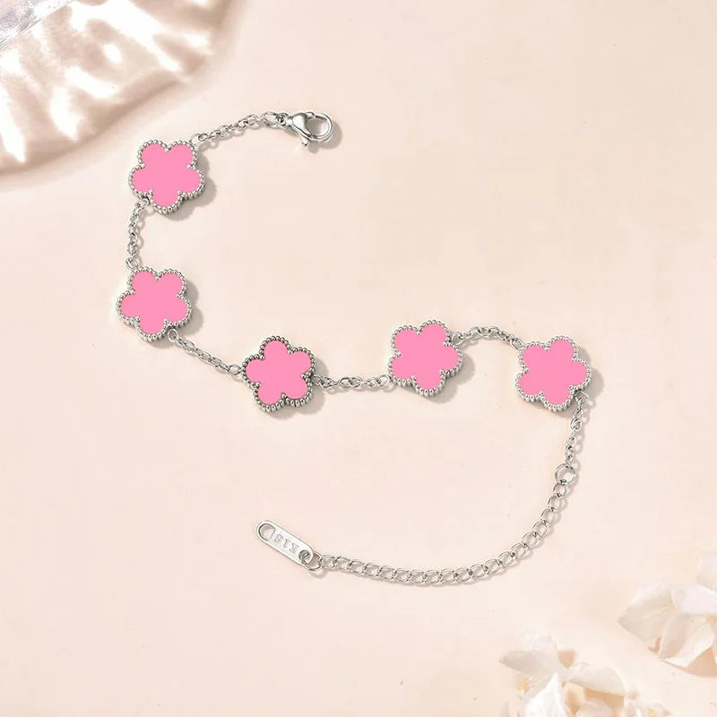 Double-Sided Lucky Clover Bracelet