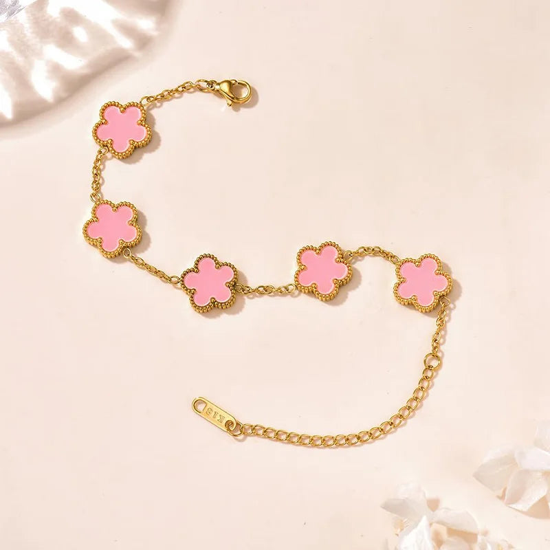 Double-Sided Lucky Clover Bracelet