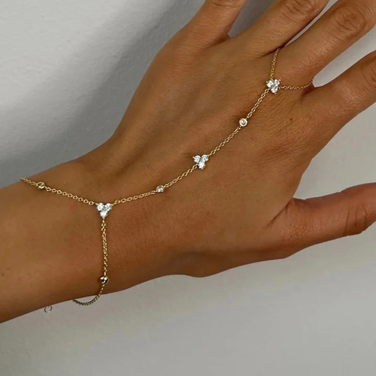 Rhinestone Flower Crystal Bracelet