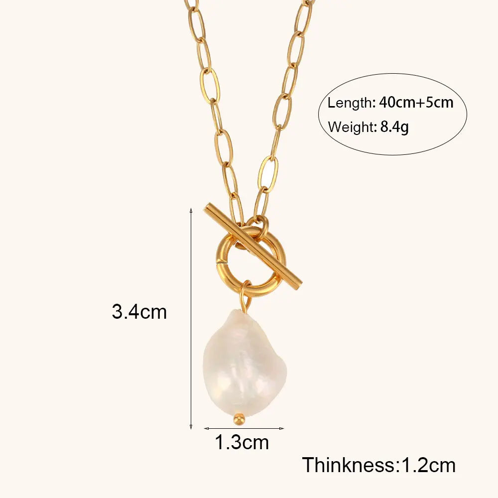 Baroque Freshwater Pearl Pendant Necklace