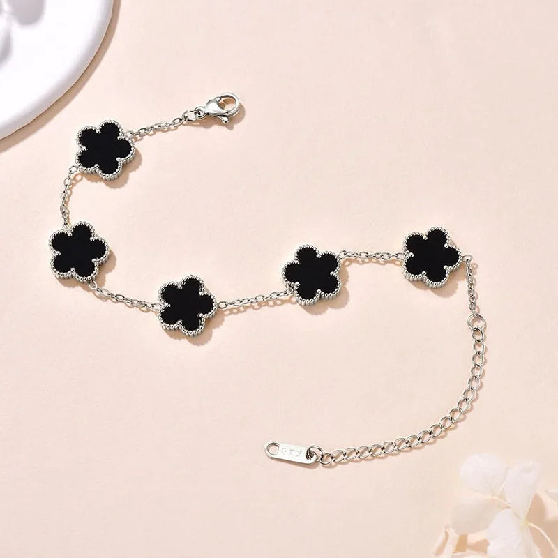 Double-Sided Lucky Clover Bracelet
