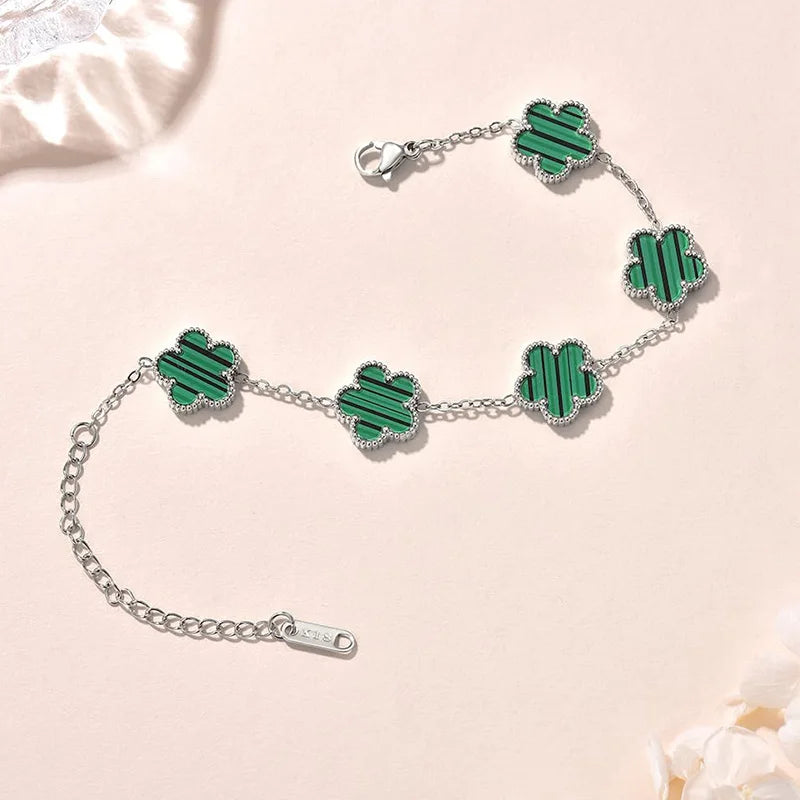 Double-Sided Lucky Clover Bracelet