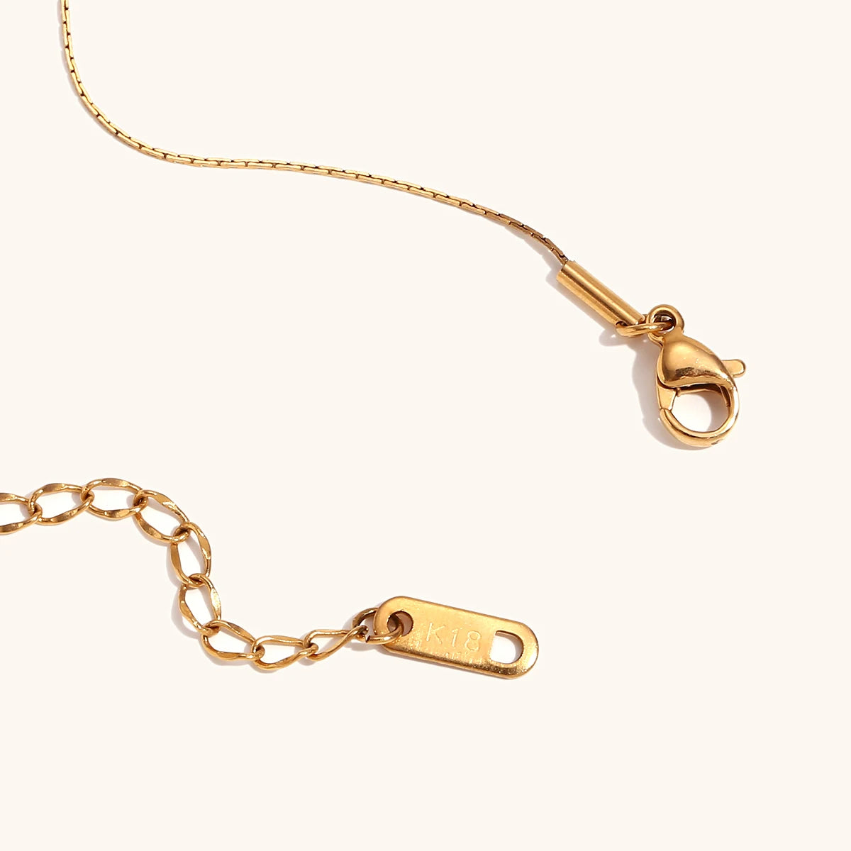 Natural Pearl Beaded Thin Chain Necklace