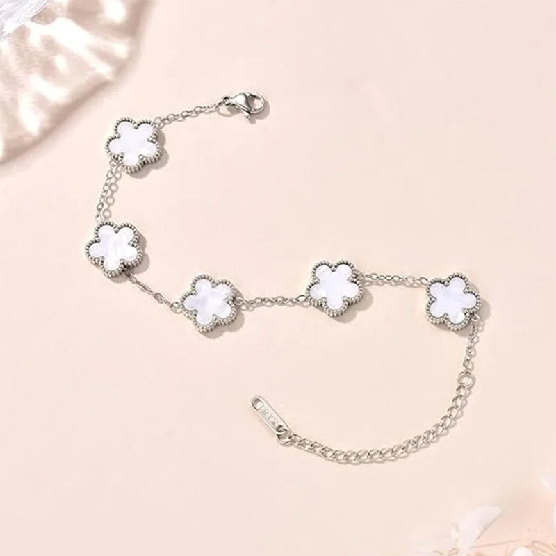 Double-Sided Lucky Clover Bracelet
