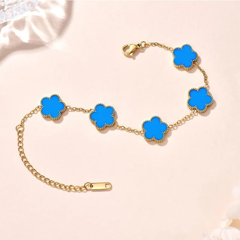 Double-Sided Lucky Clover Bracelet