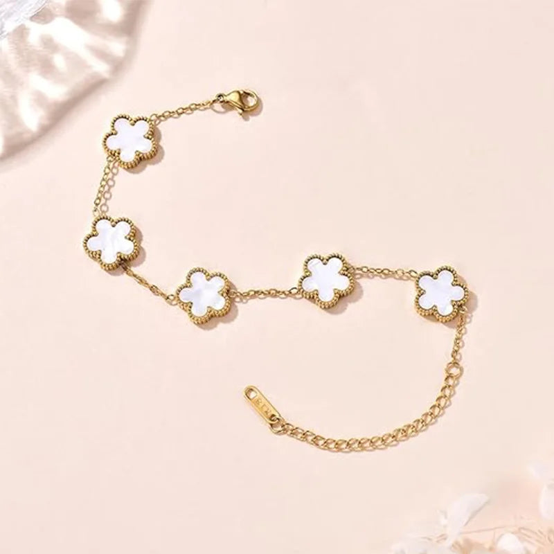 Double-Sided Lucky Clover Bracelet