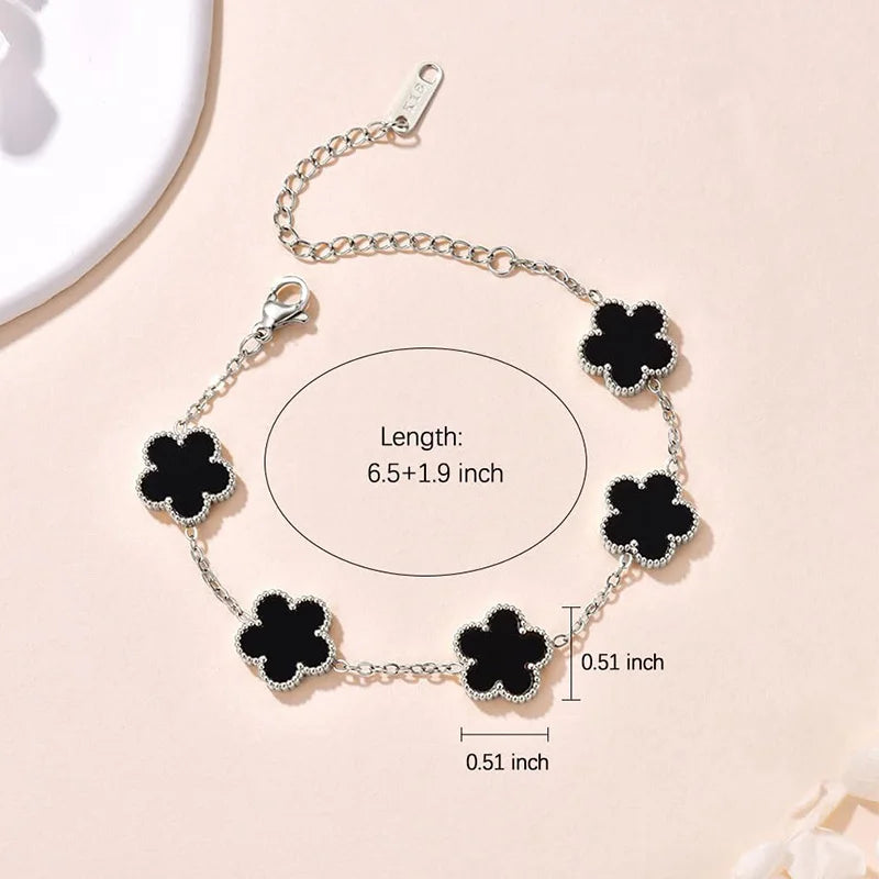 Double-Sided Lucky Clover Bracelet