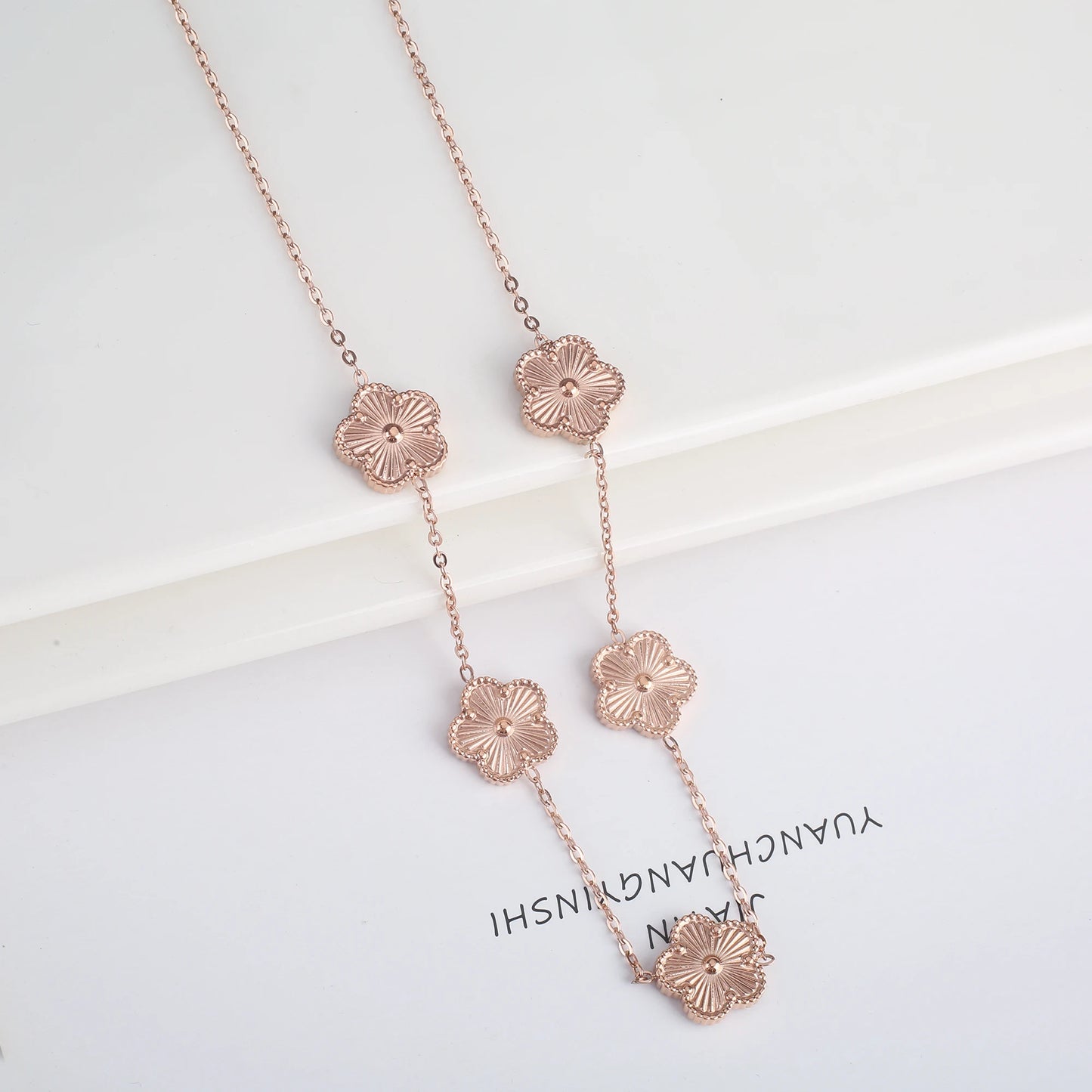 Adjustable Five-Leaf Clover Bracelet
