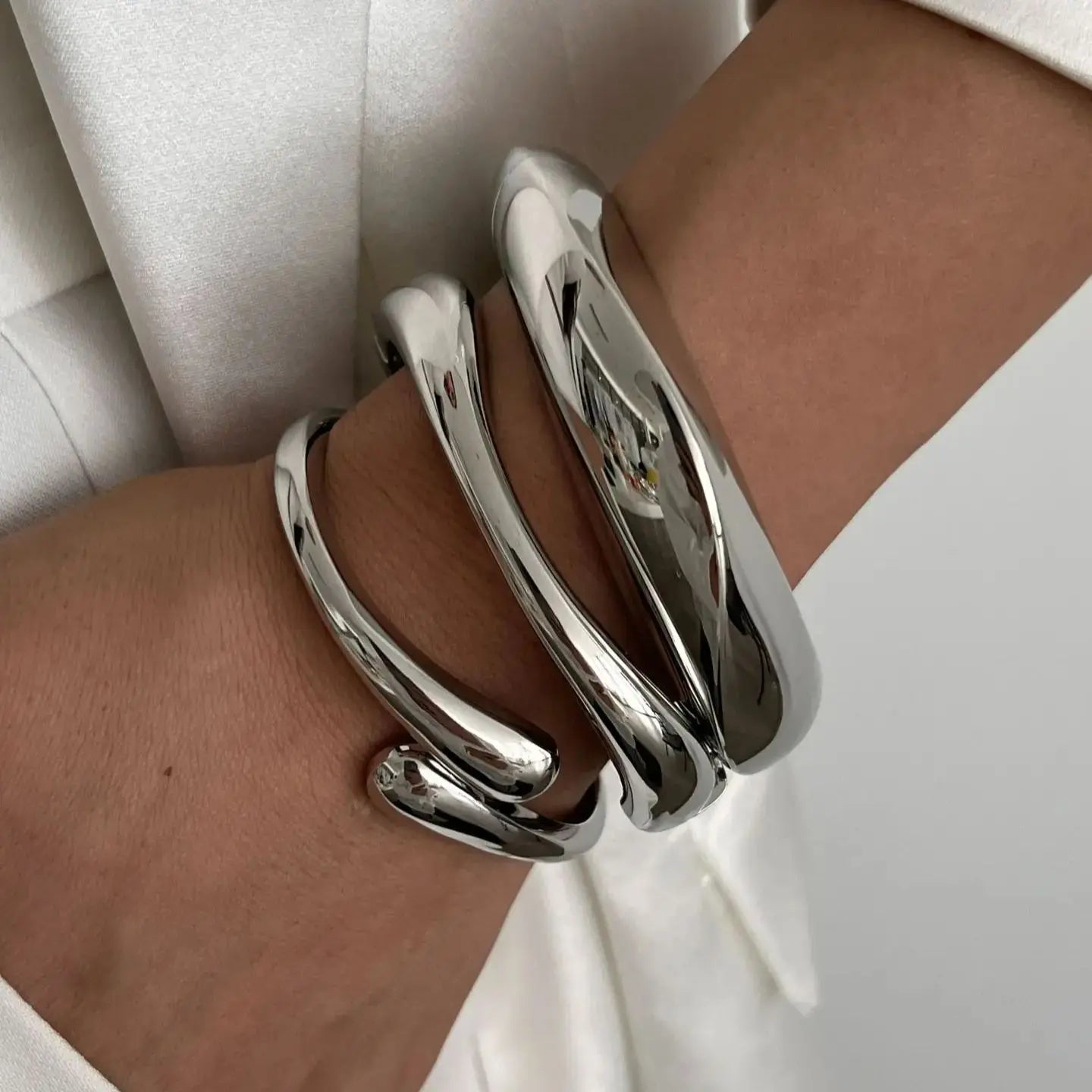 Vintage Punk Metal Cuff Bangles