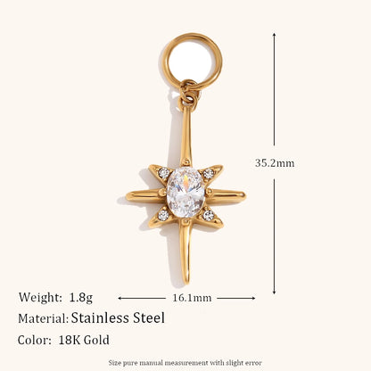 Asymmetric Diamond & Pearl Charm Hoop Earrings