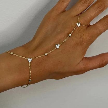 Rhinestone Flower Crystal Bracelet