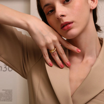 Classic Concave Pearl Ring
