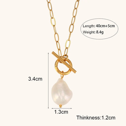 Baroque Freshwater Pearl Pendant Necklace