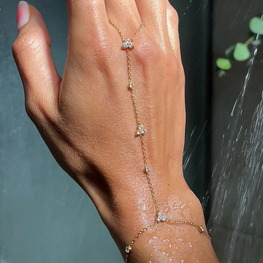 Rhinestone Flower Crystal Bracelet
