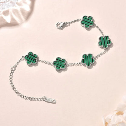Double-Sided Lucky Clover Bracelet