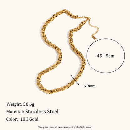 Gold & Silver Dual-Color Beaded Necklace